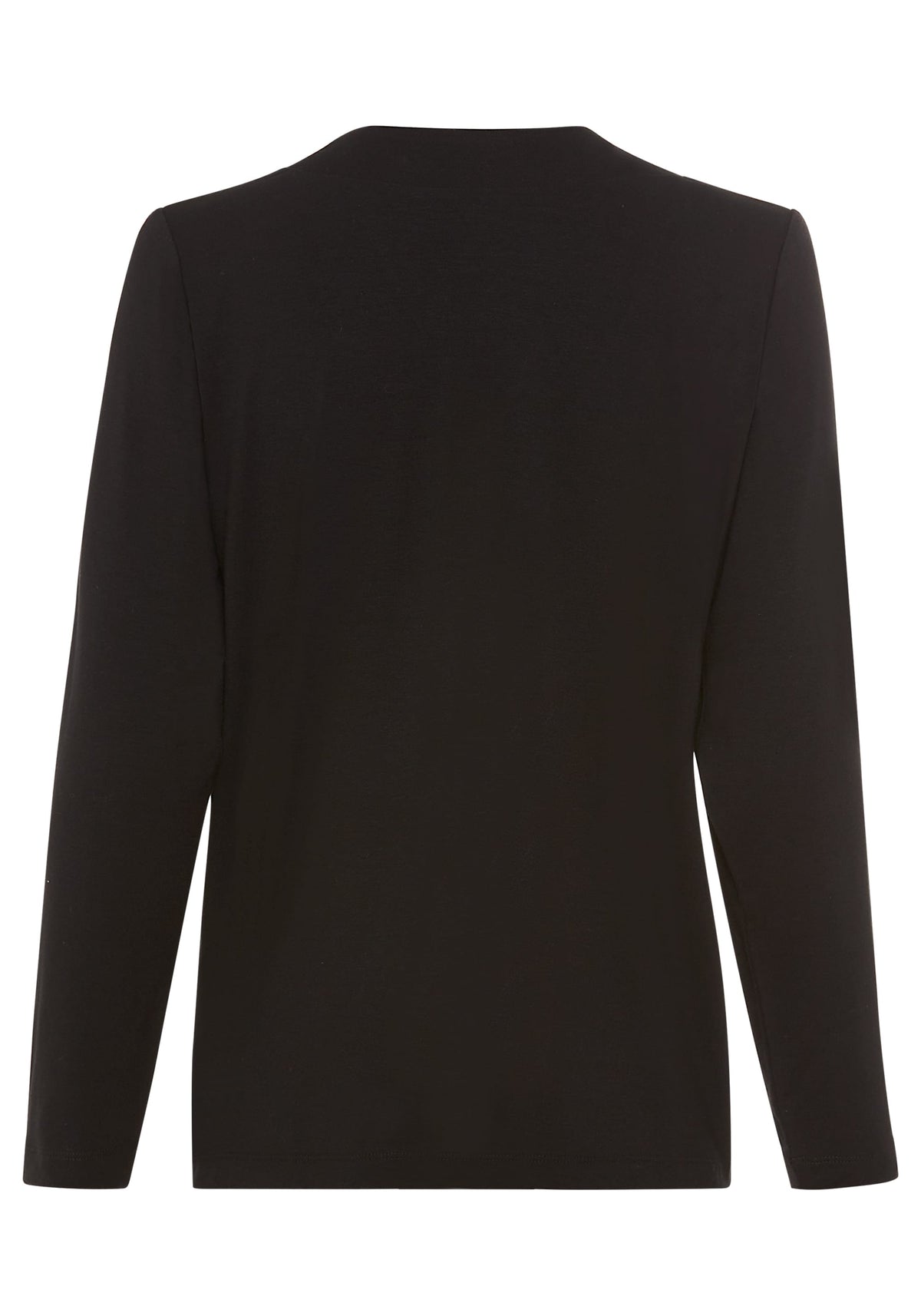 T-shirt à col en V avec bordures étincelantes