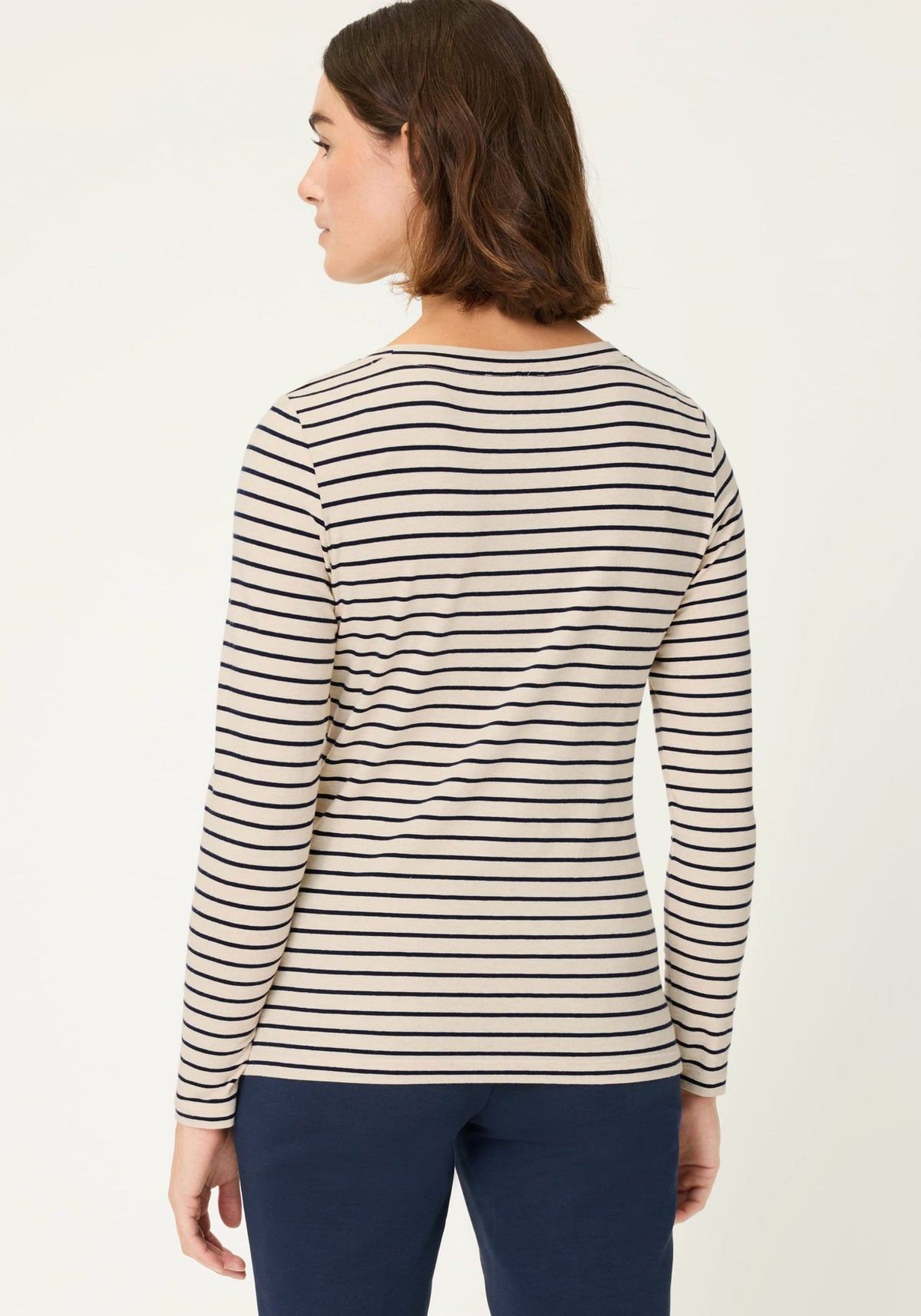 Stripe & Placement Print T-Shirt