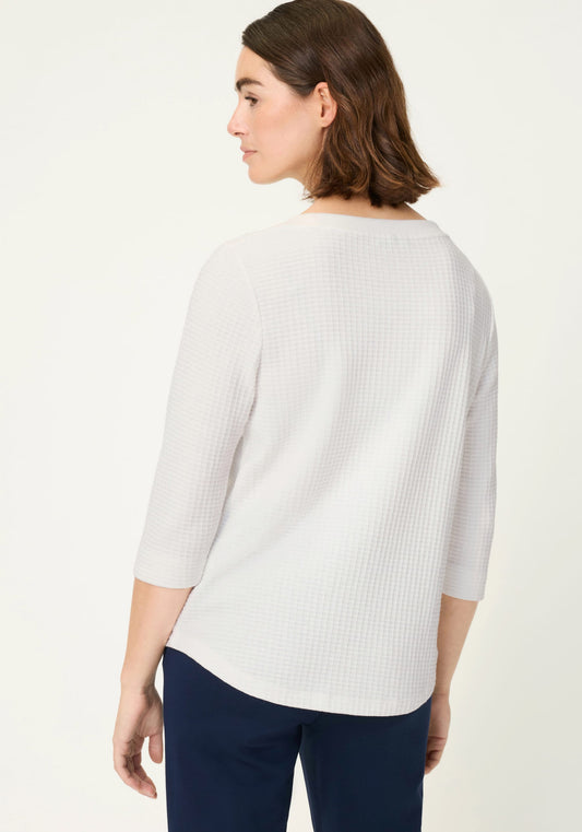 T-shirt en maille gaufrée