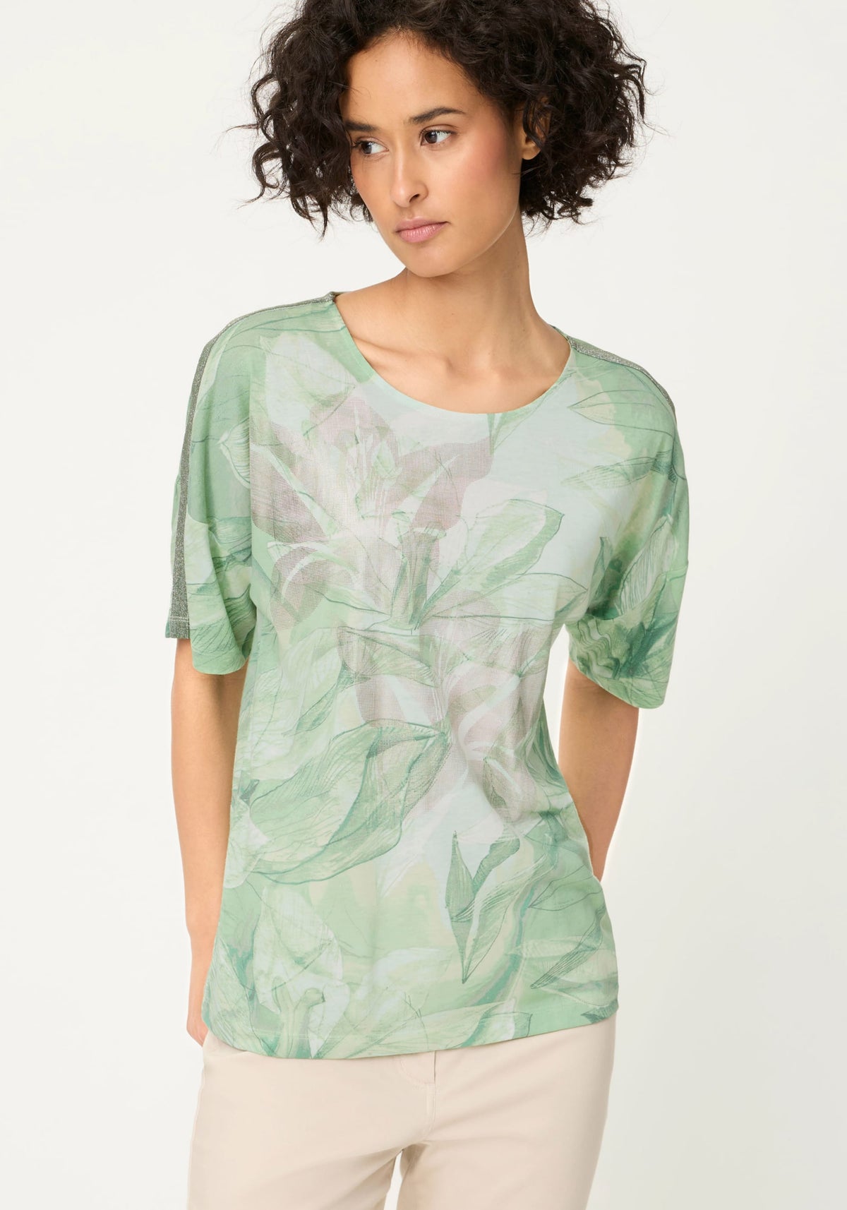 Leaf Print T-Shirt