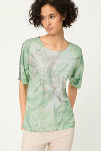 T-shirt imprimé feuilles