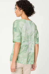 T-shirt imprimé feuilles