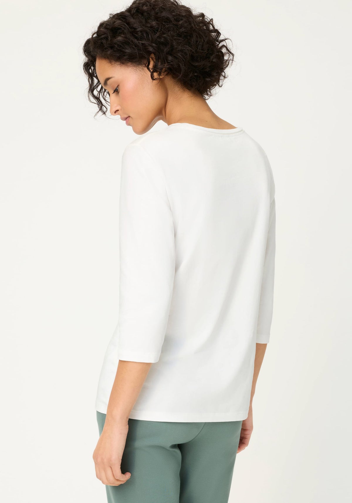 Solid 3/4 Sleeve T-Shirt