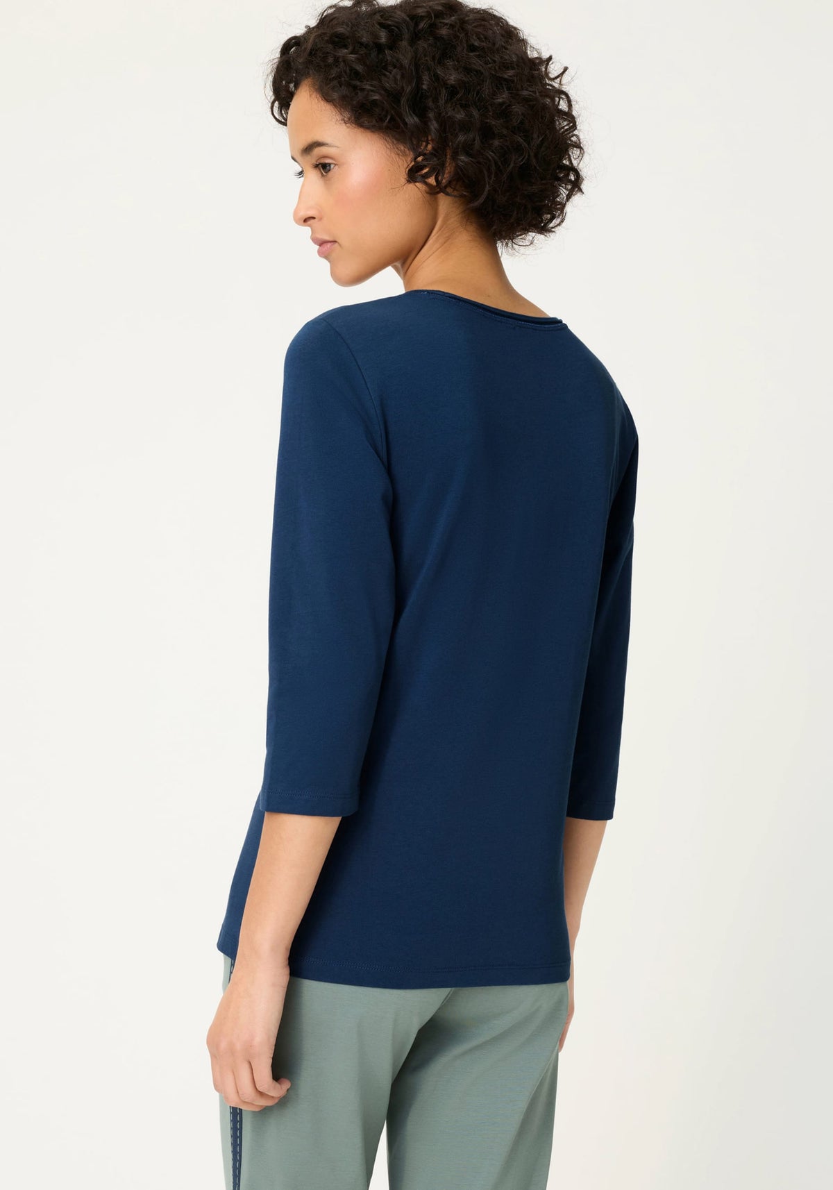 Solid 3/4 Sleeve T-Shirt