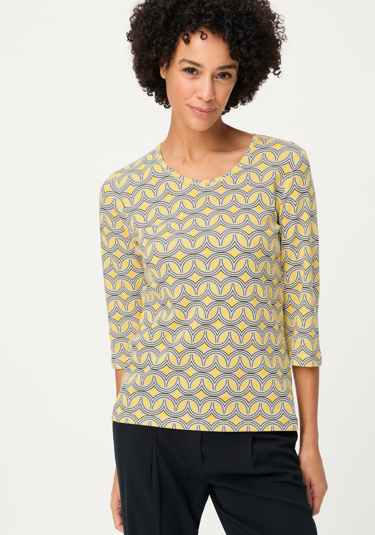 Retro Geo Print T-Shirt