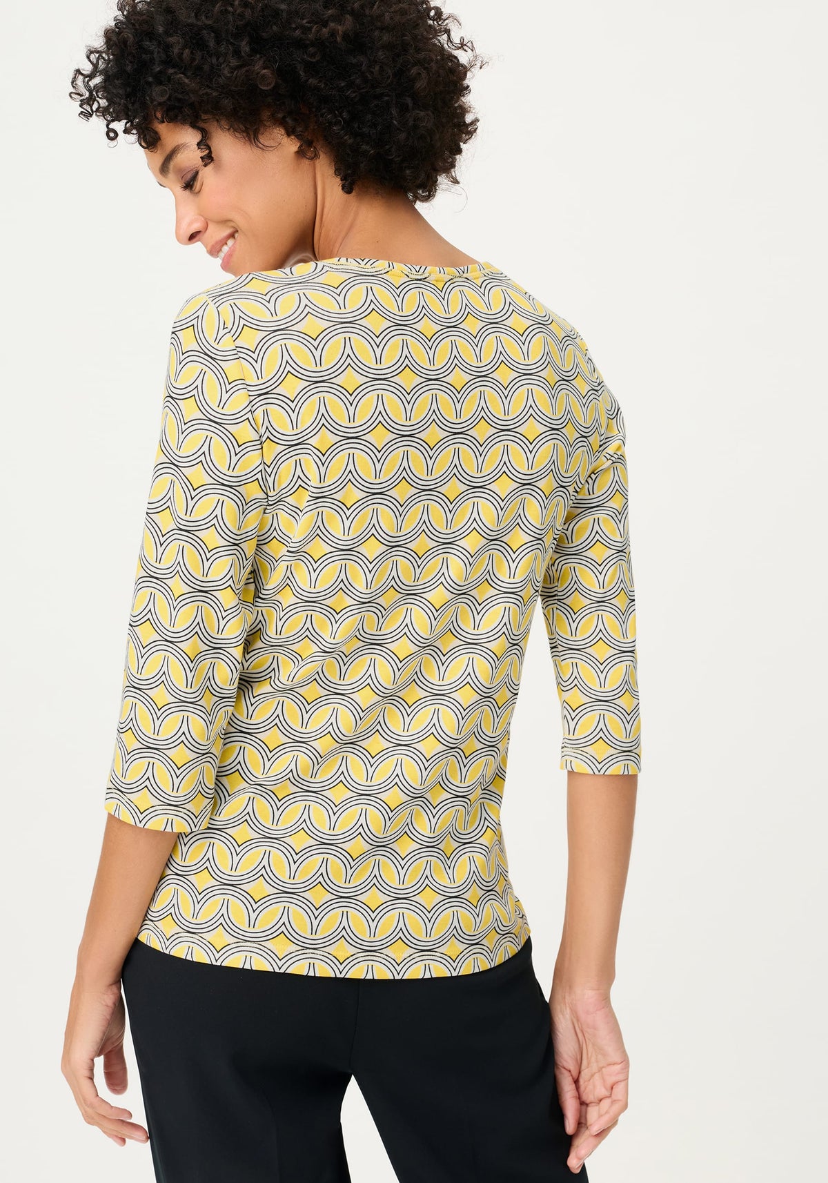 Retro Geo Print T-Shirt