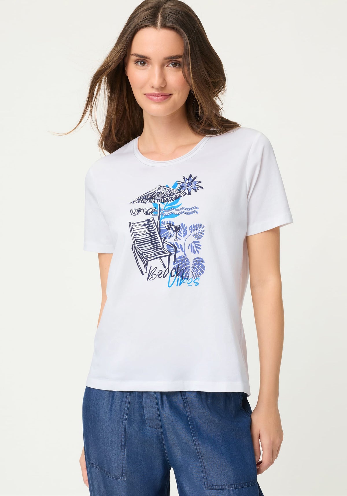 Placement Print T-Shirt