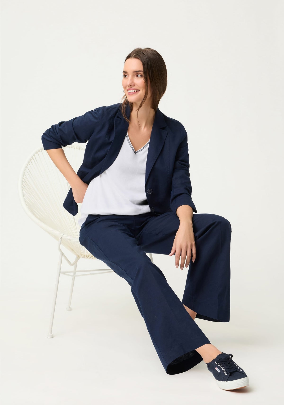 Embroidered Trim T-Shirt