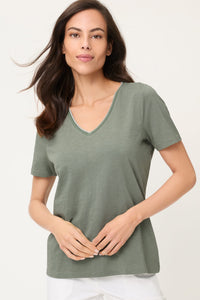 T-shirt à col en V