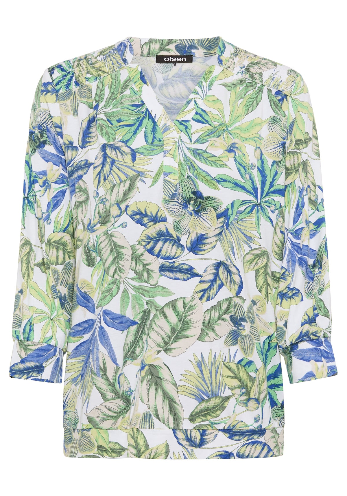 Leaf Print Tunic T-Shirt