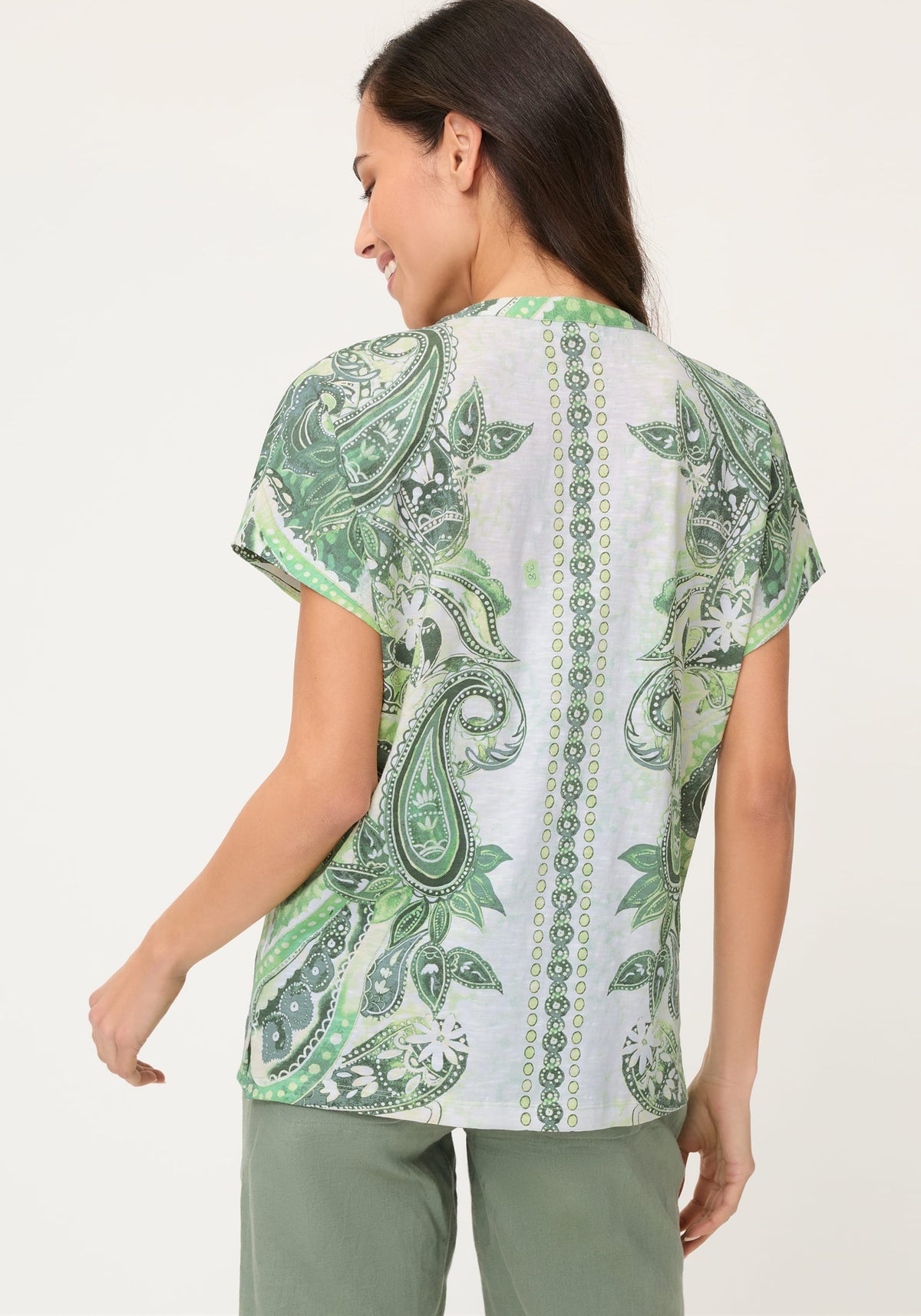 Paisley Panneaux Print T-Shirt
