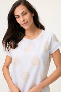 T-shirt brodé décoratif