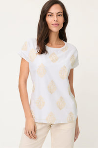 T-shirt brodé décoratif