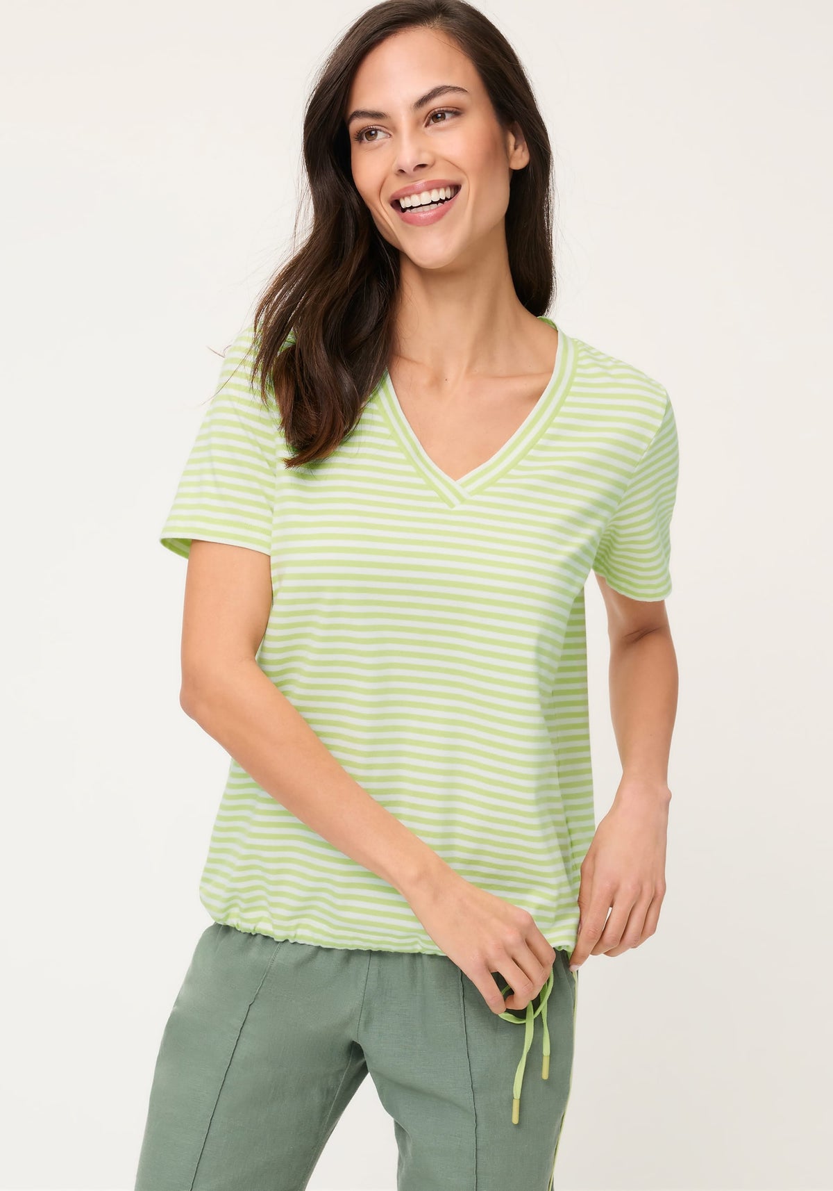 Stripe V-Neck T-Shirt