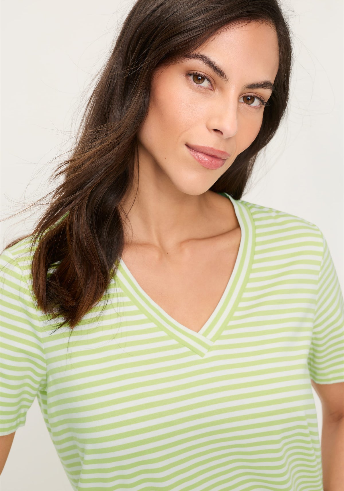 Stripe V-Neck T-Shirt
