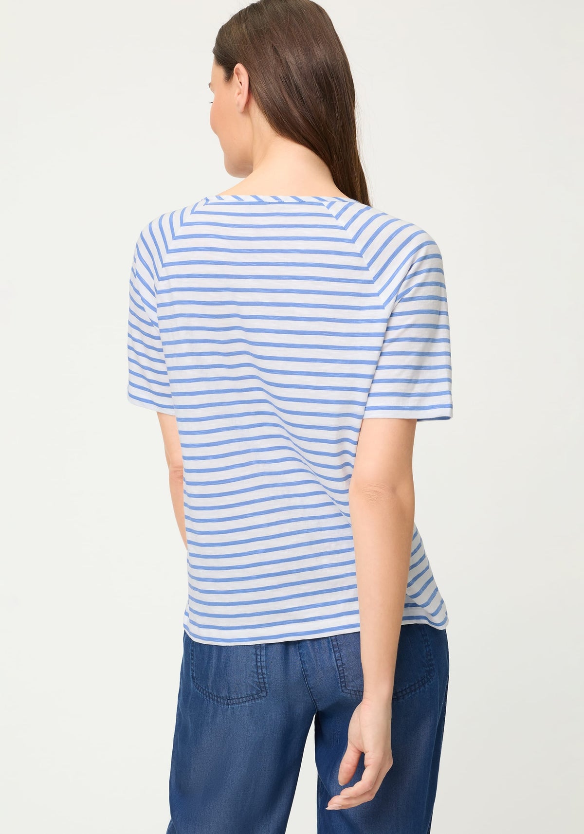 Sequin Floral Stripe T-Shirt