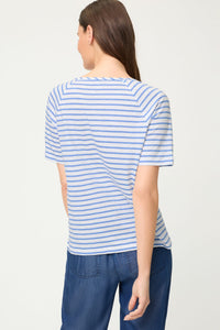 Sequin Floral Stripe T-Shirt