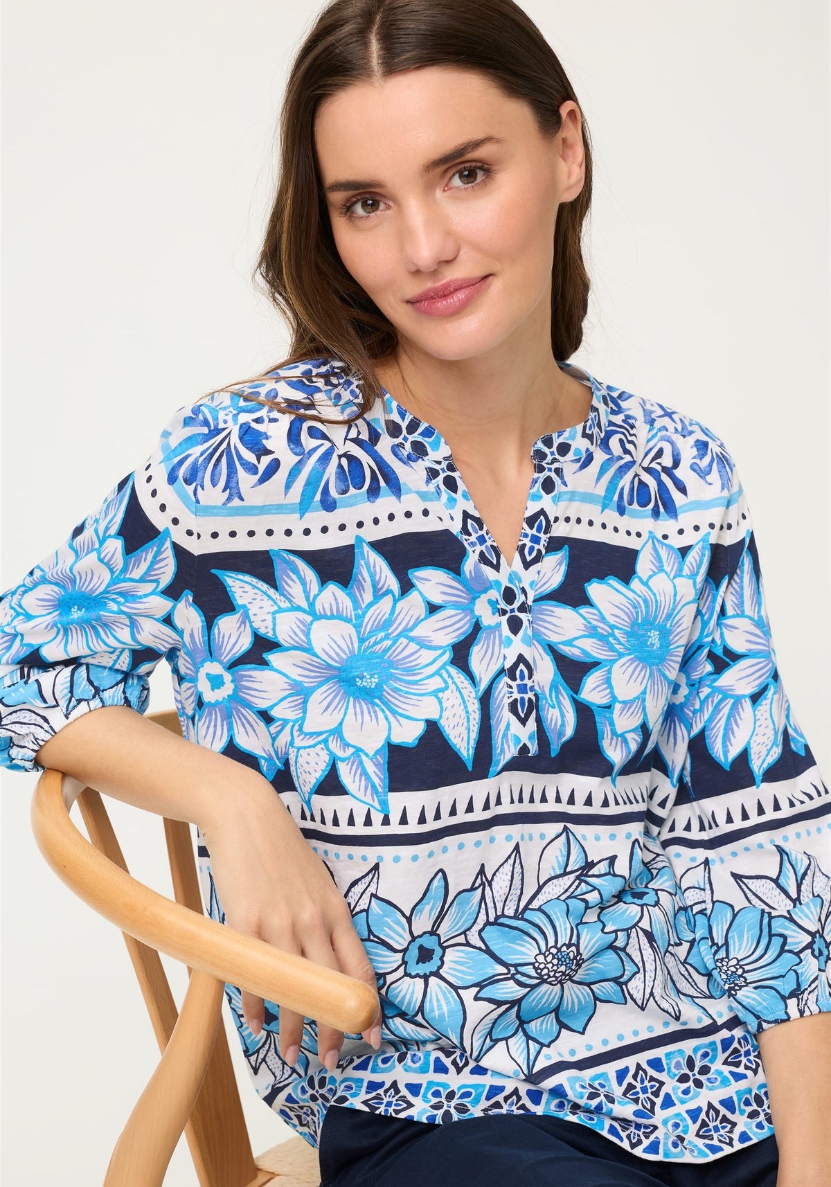 Floral Panneaux T-Shirt