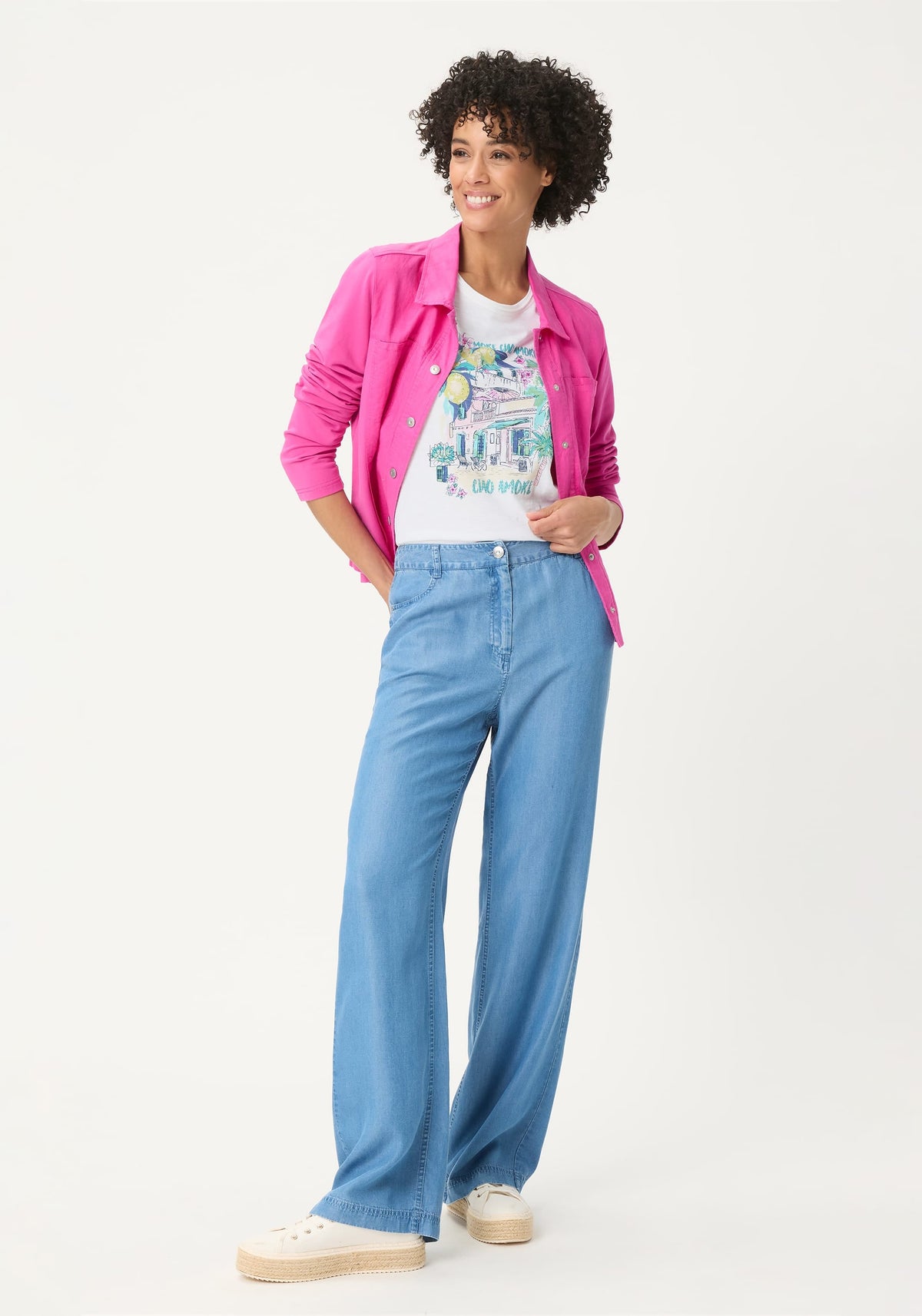 Ciao Amore Placement Print T-Shirt