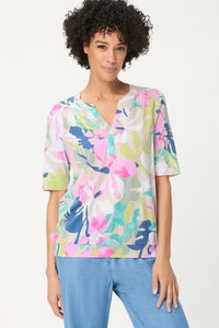 T-shirt à motifs floraux