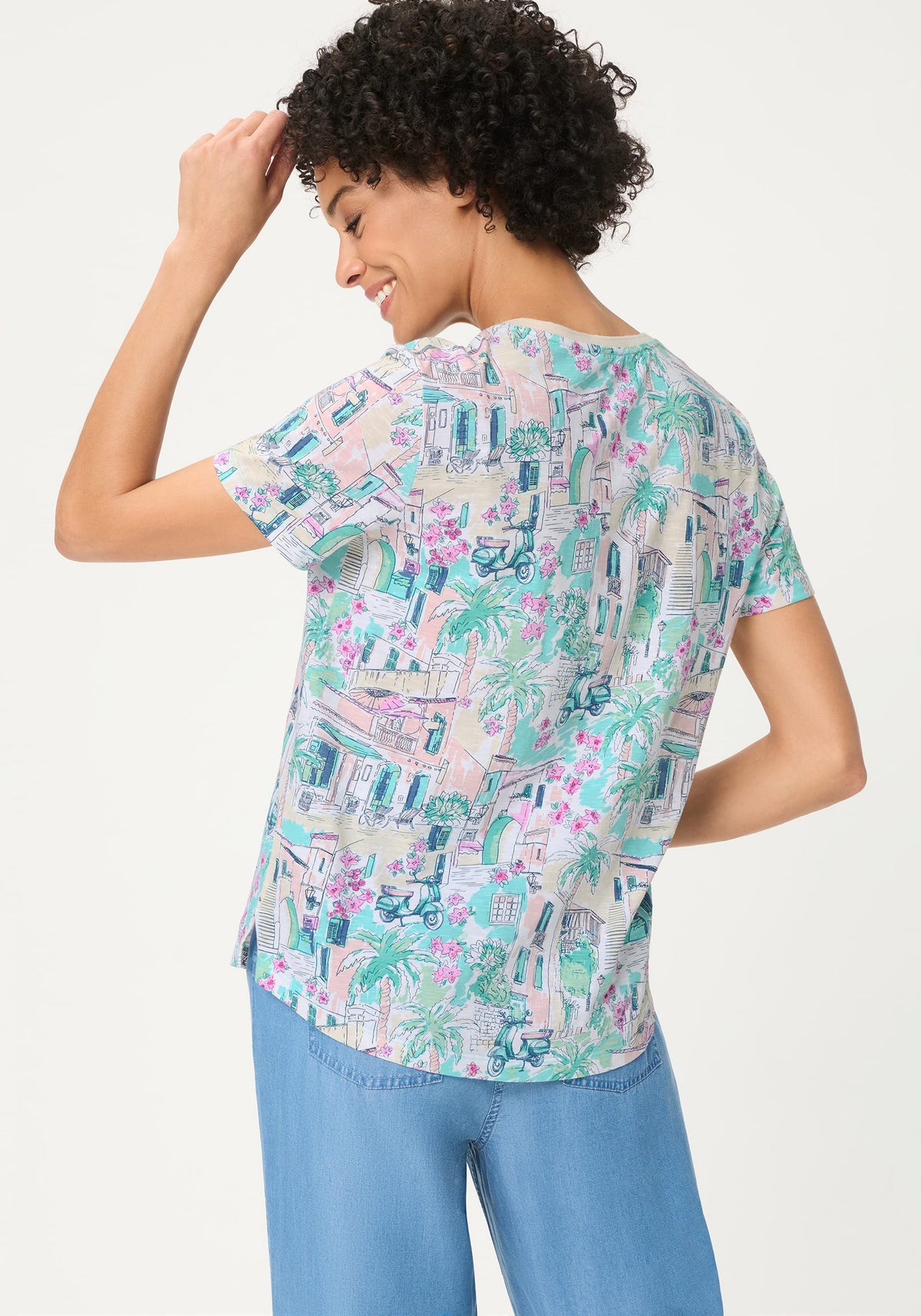 T-shirt imprimé « Villa italienne »