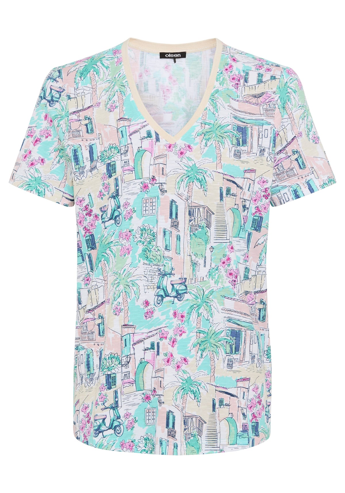 T-shirt imprimé « Villa italienne »