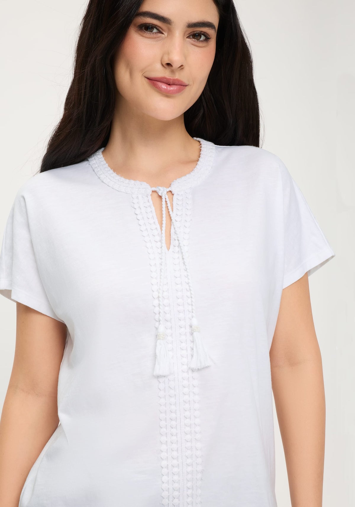 T-shirt tunique brodé