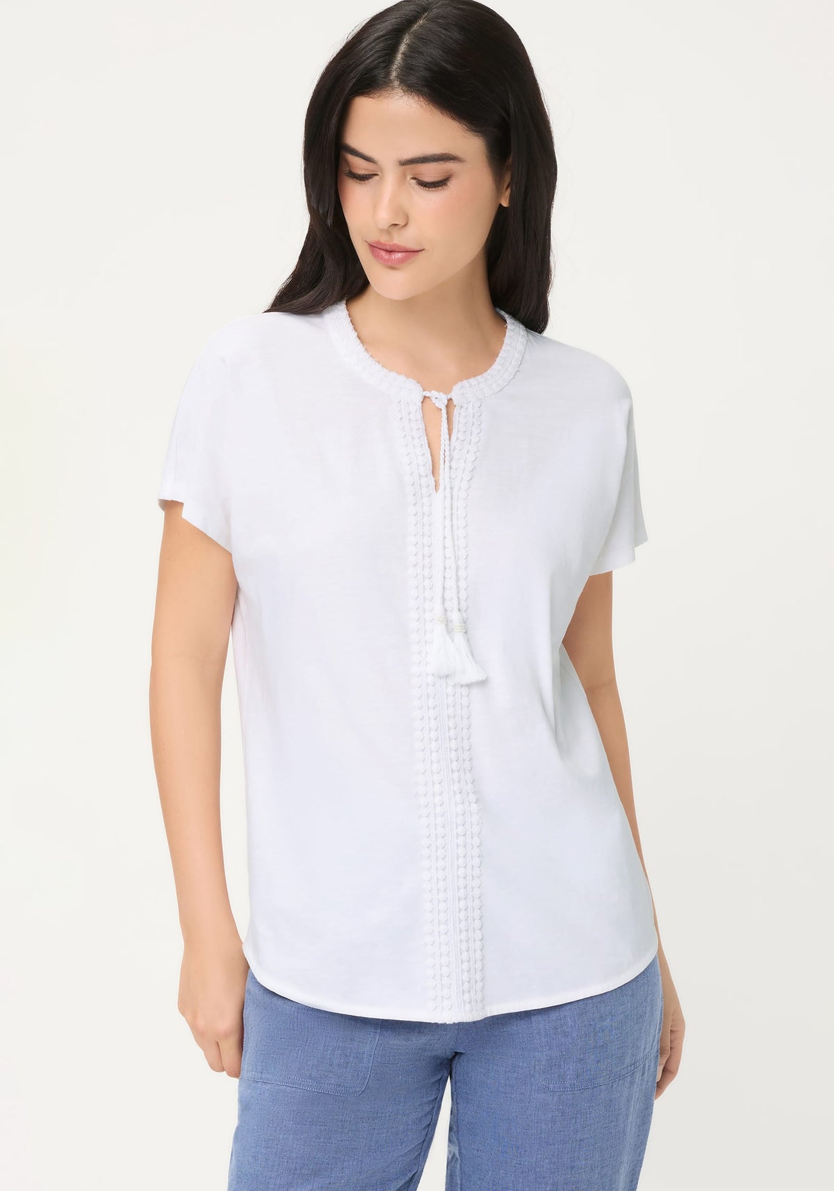 T-shirt tunique brodé