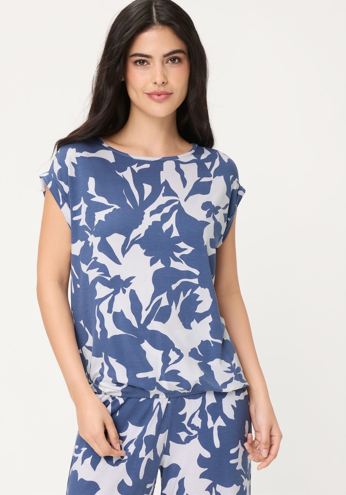 Abstract Floral T-Shirt
