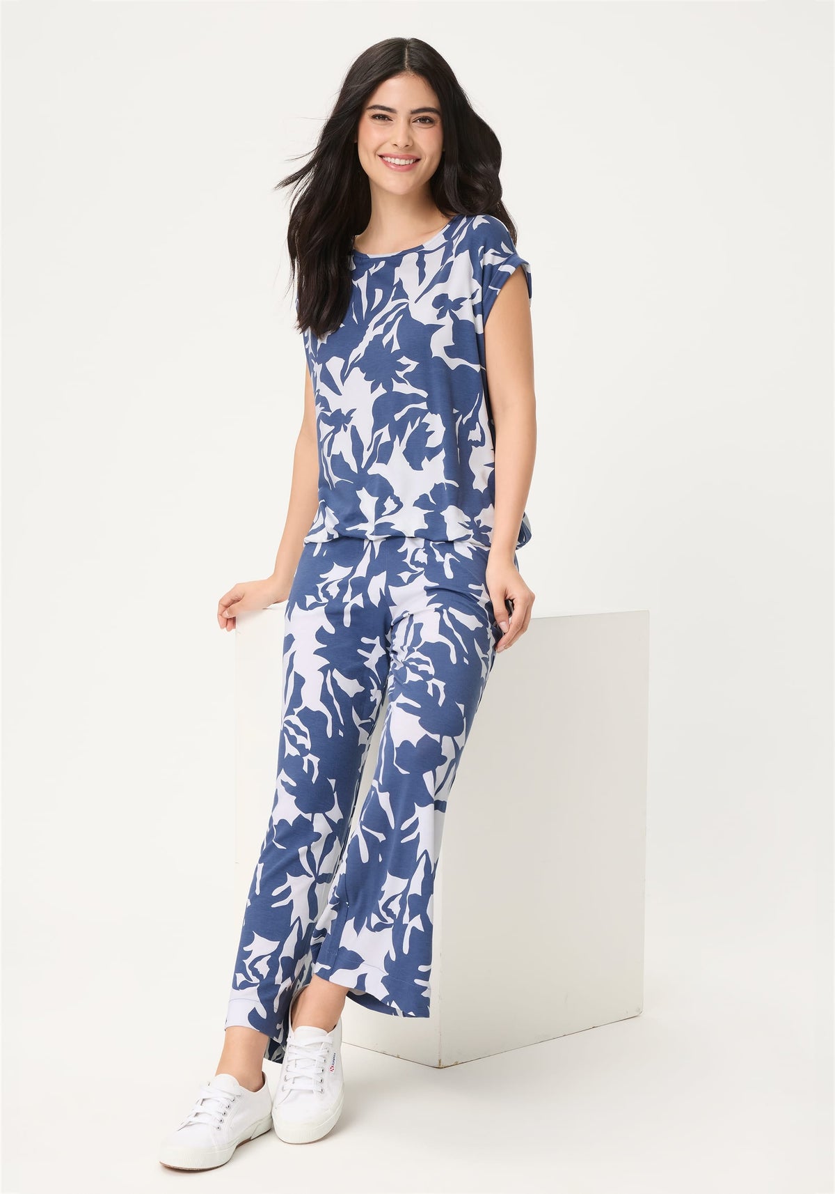 Abstract Floral T-Shirt