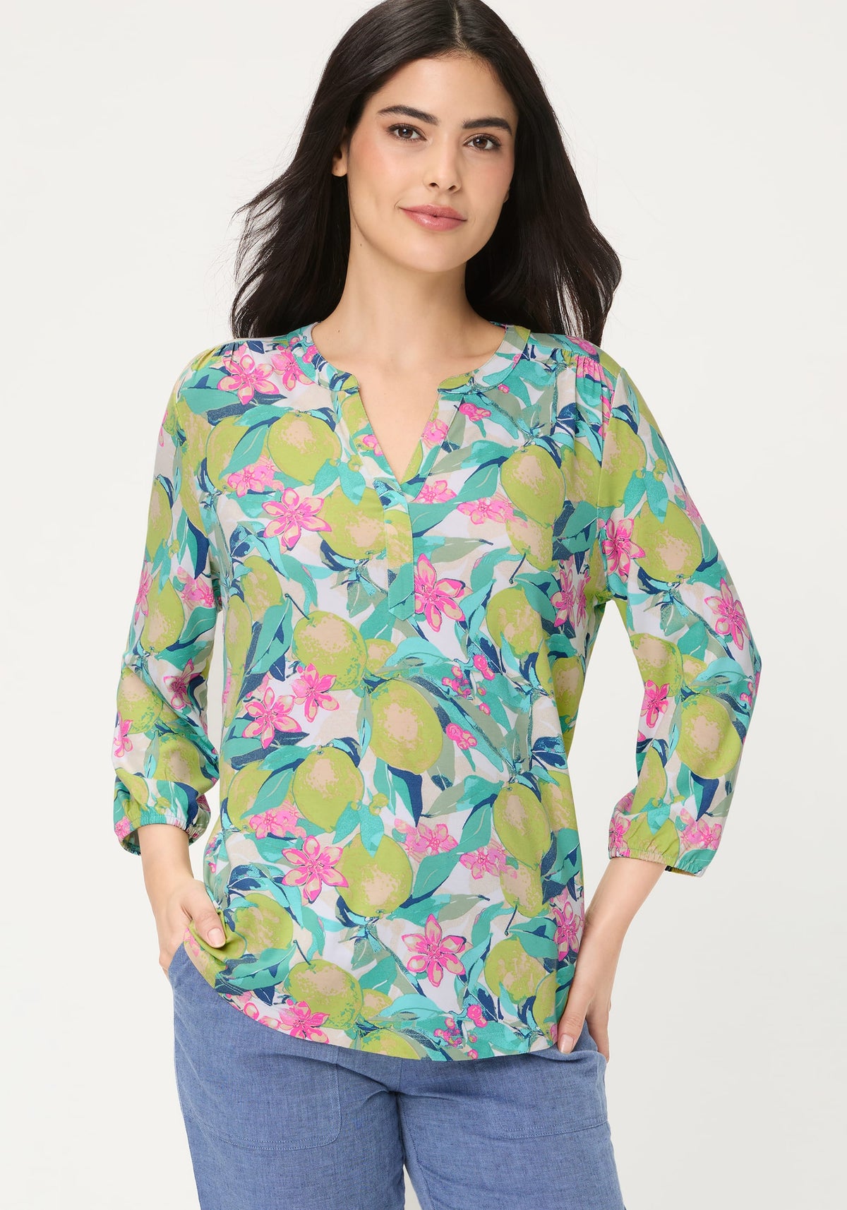 T-shirt à imprimé citron Lush