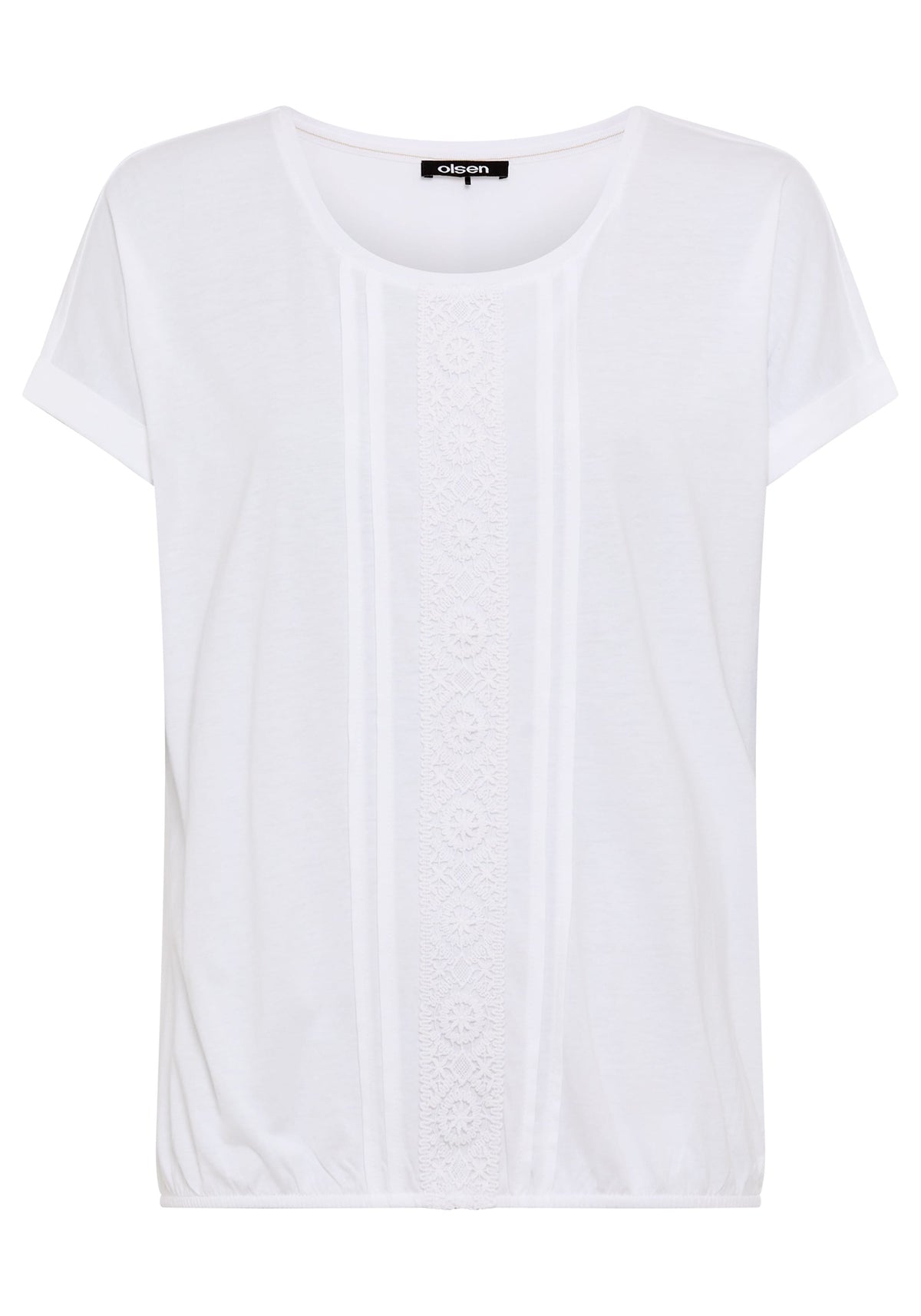 T-shirt brodé ton sur ton