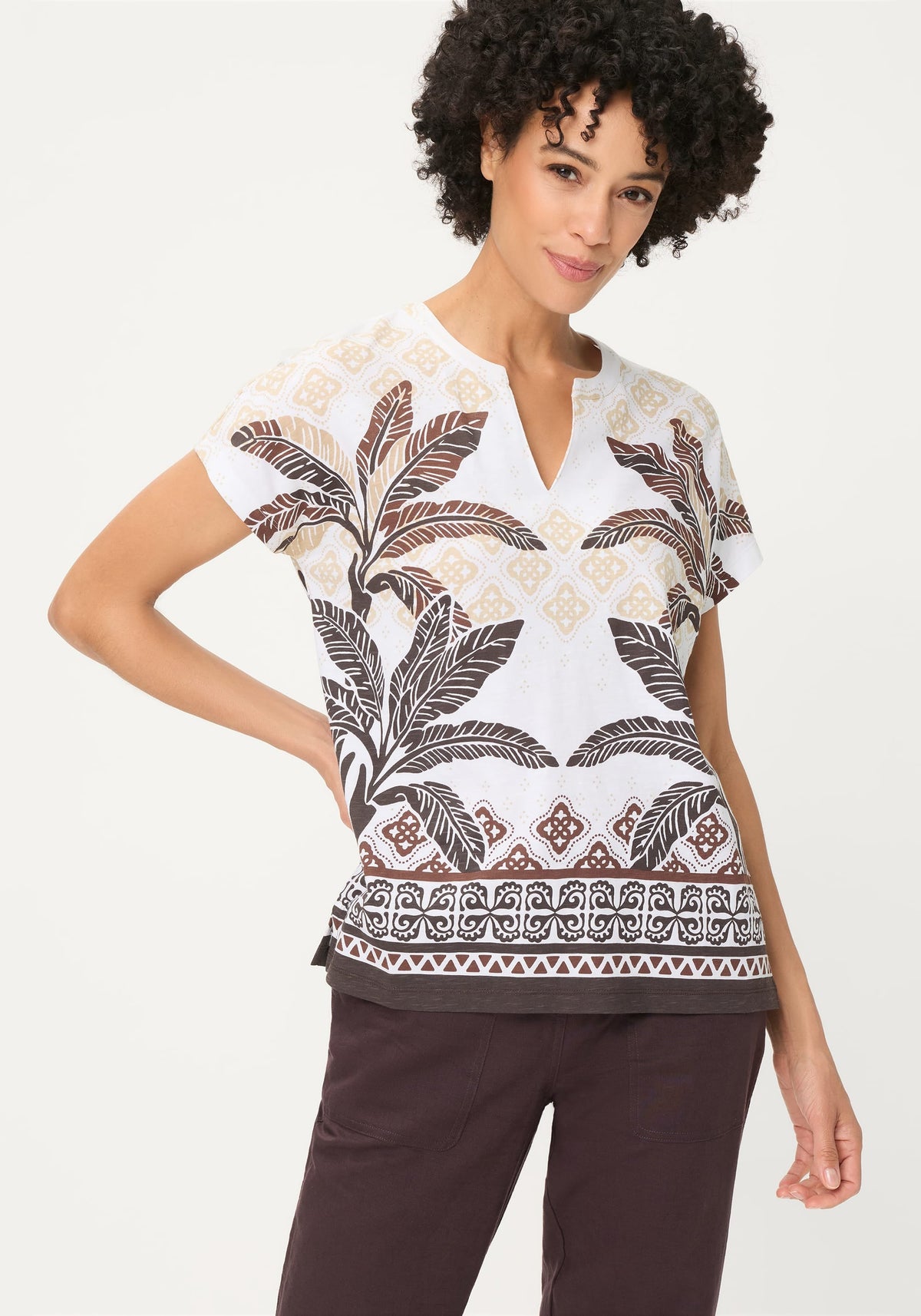 Panneaux Print T-Shirt