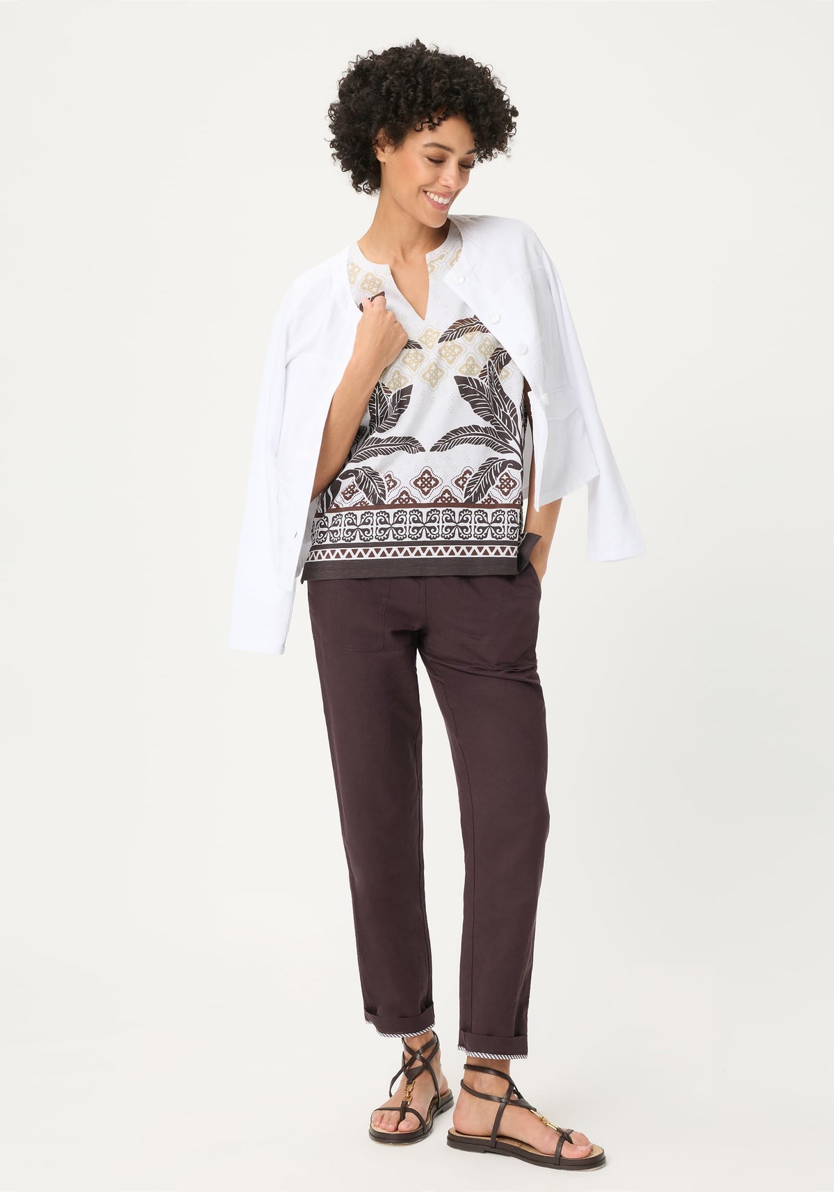 Panneaux Print T-Shirt