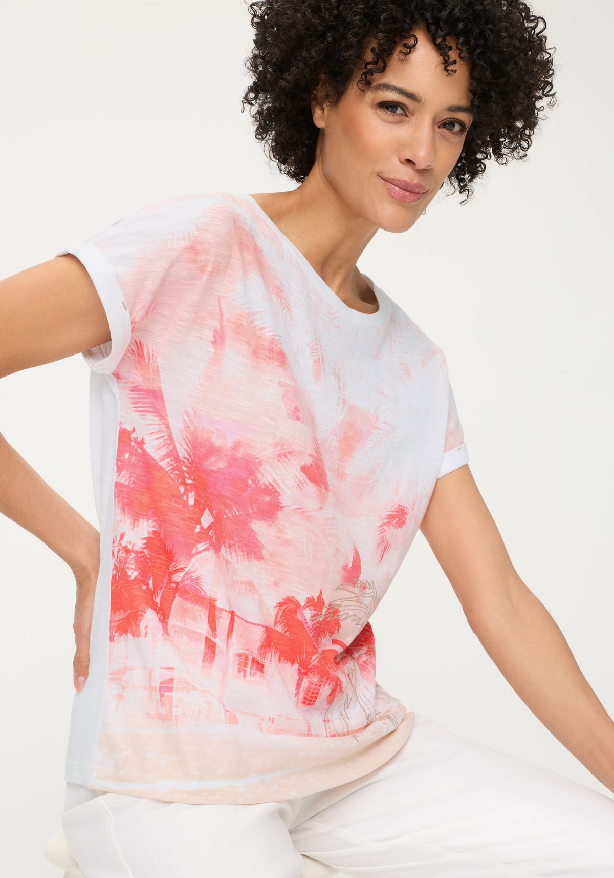 T-shirt imprimé Panneaux
