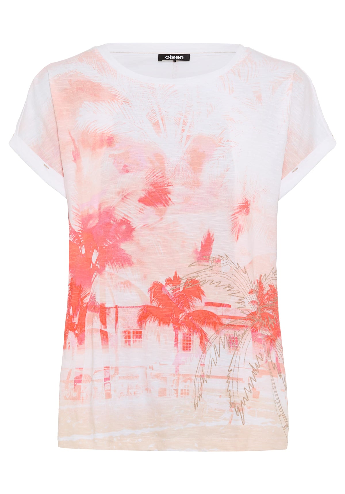 T-shirt imprimé Panneaux