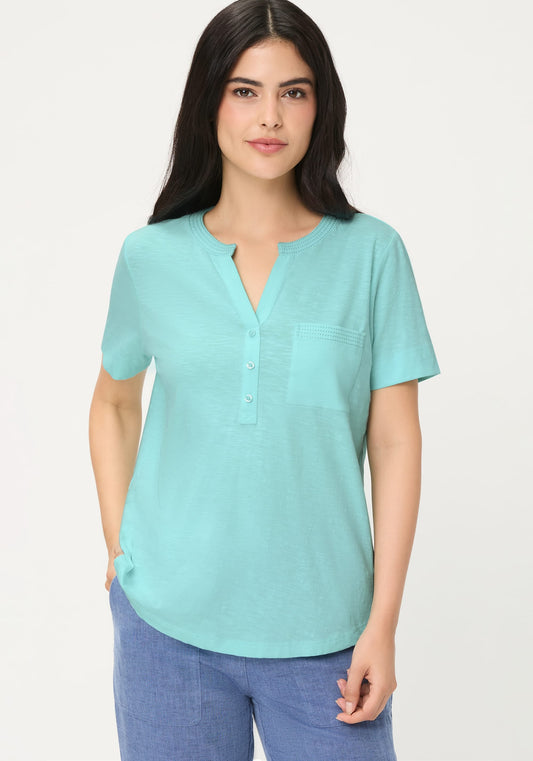 Solid Henley T-Shirt