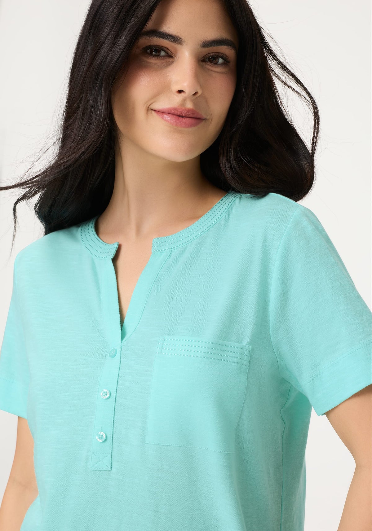 T-shirt Henley uni