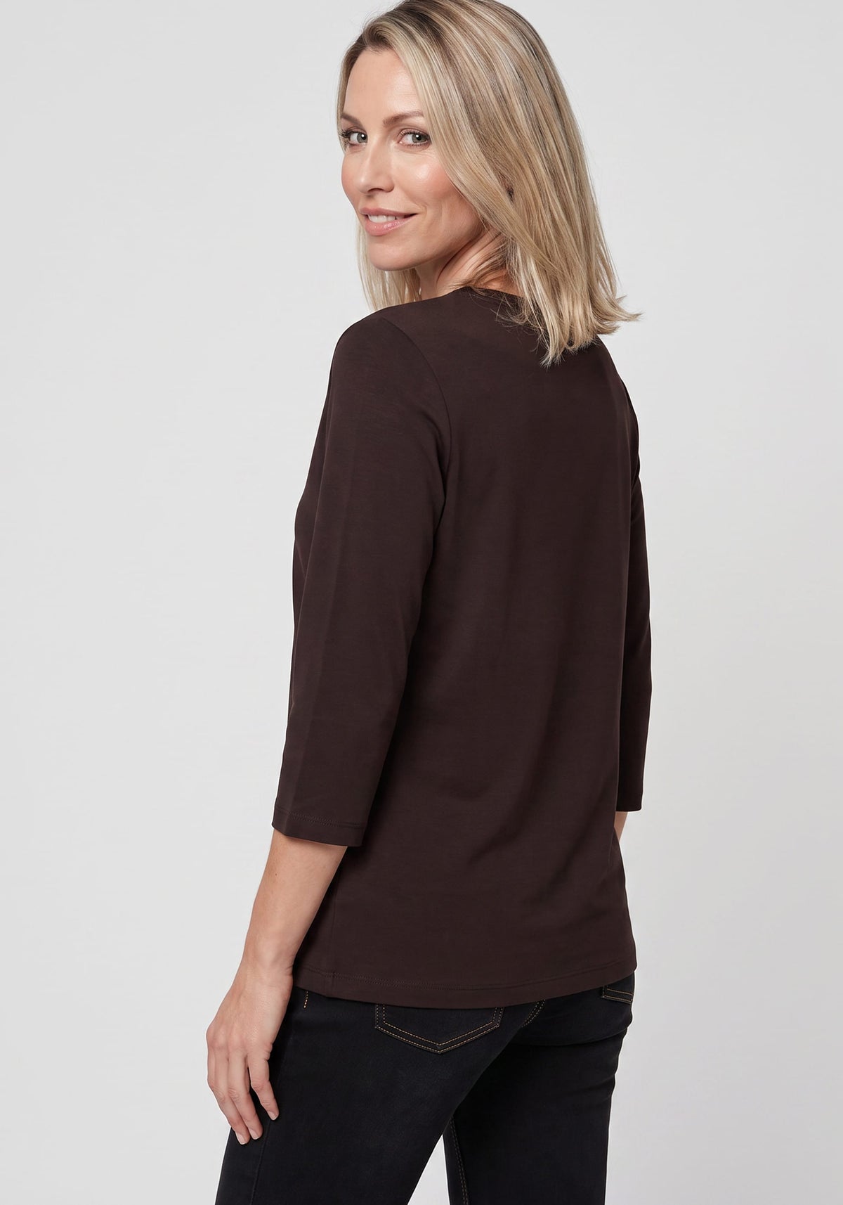 Cotton Blend T-Shirt with Trim