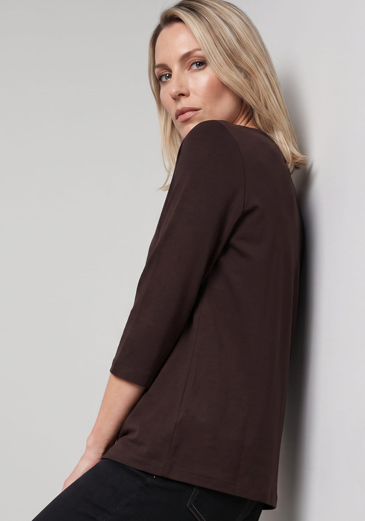 Cotton Blend T-Shirt with Trim
