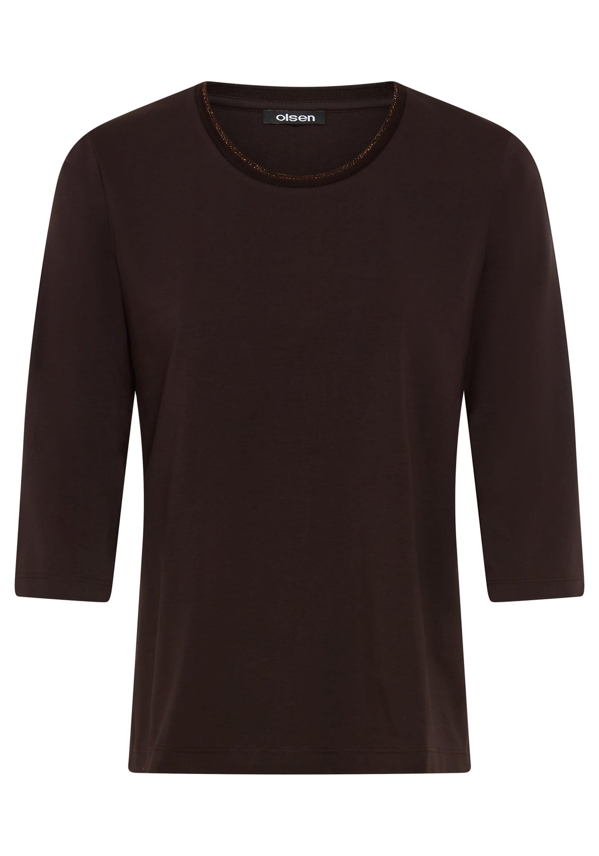 Cotton Blend T-Shirt with Trim