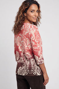 T-shirt à motif Paisley