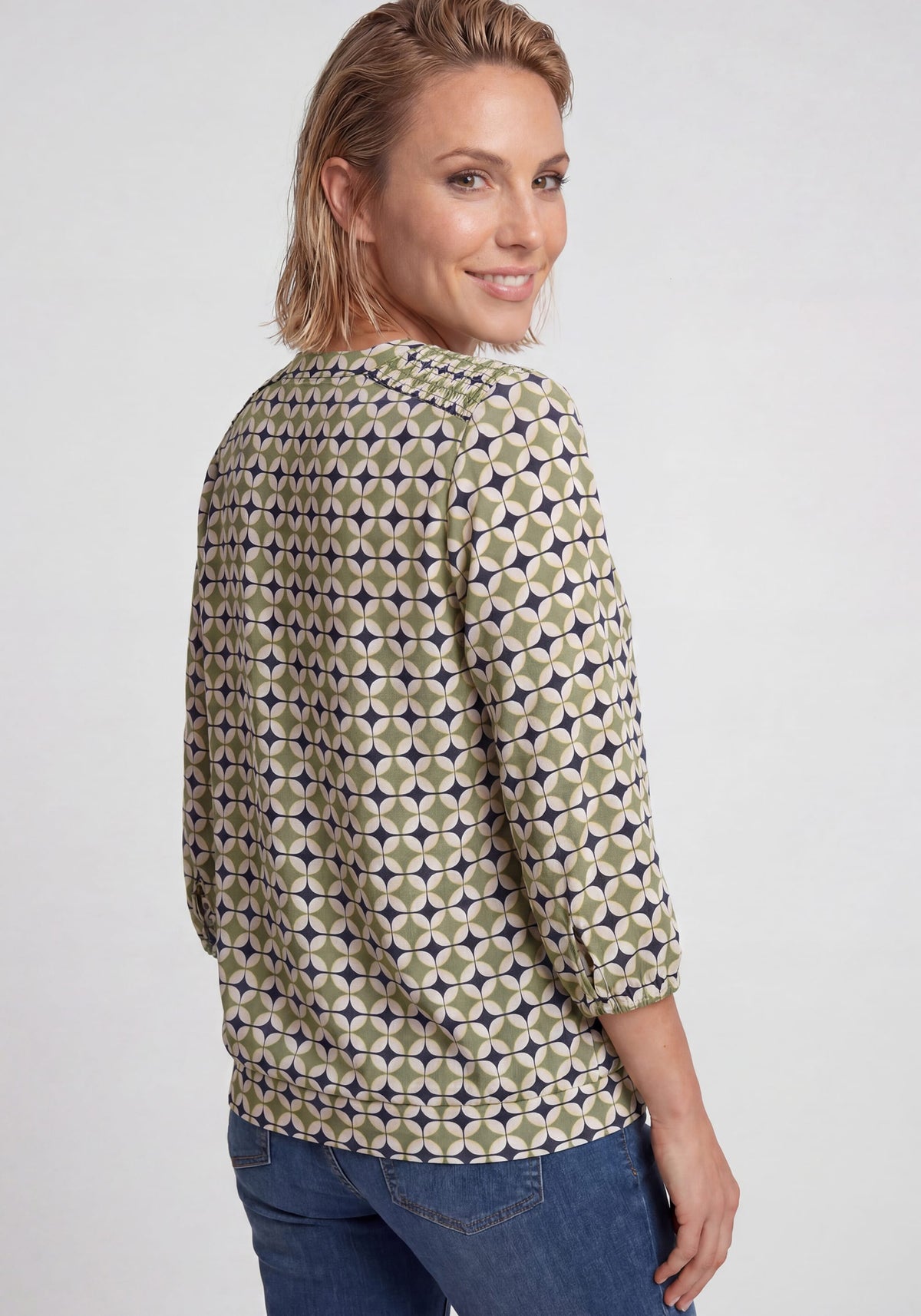 Retro Geo Print T-Shirt