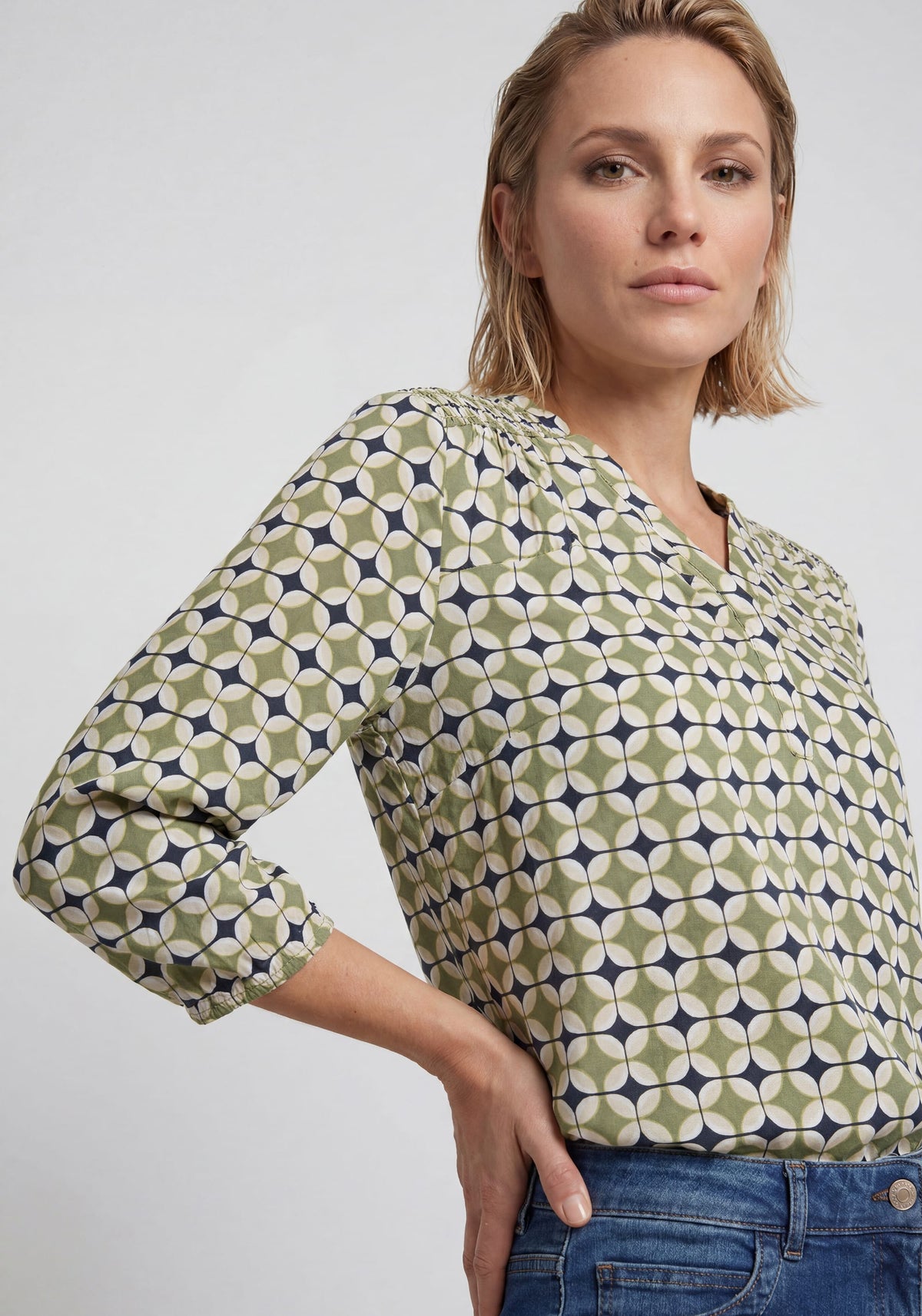 Retro Geo Print T-Shirt