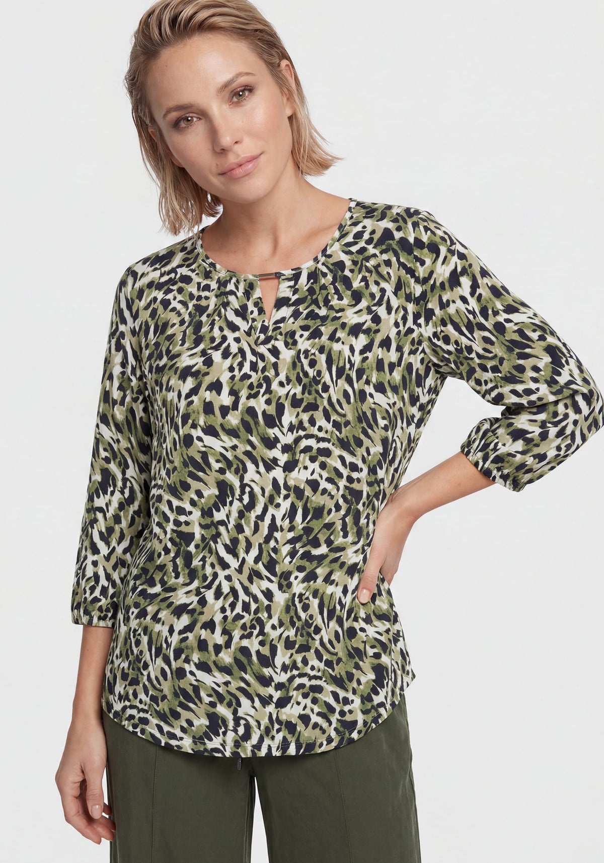 Peekaboo Modern Animal Print T-Shirt