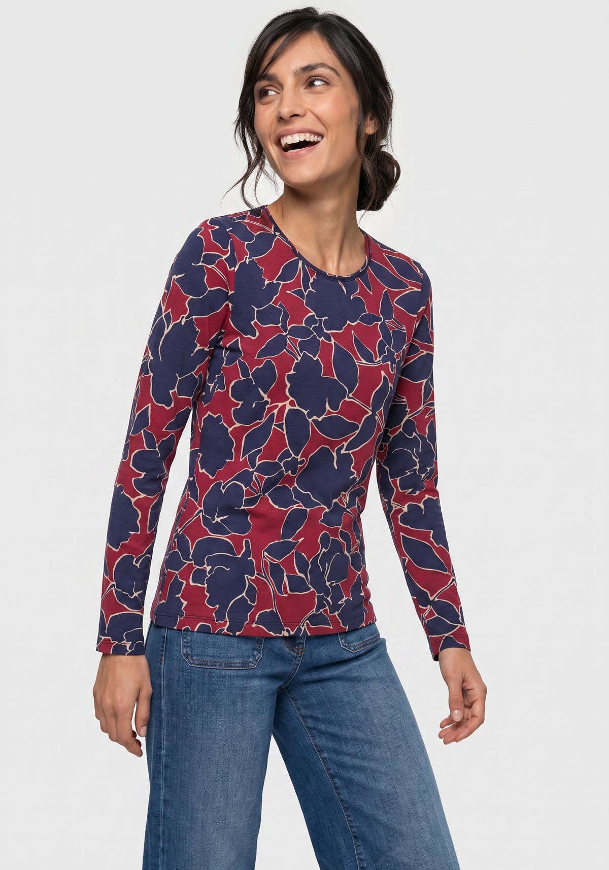 Abstract Floral T-Shirt