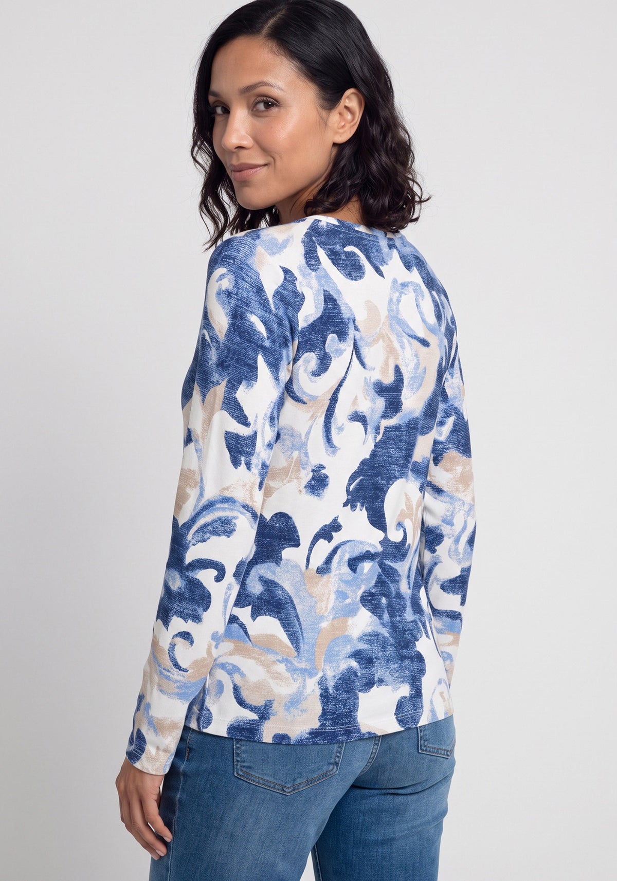 Embellished Baroque Swirl  T-Shirt