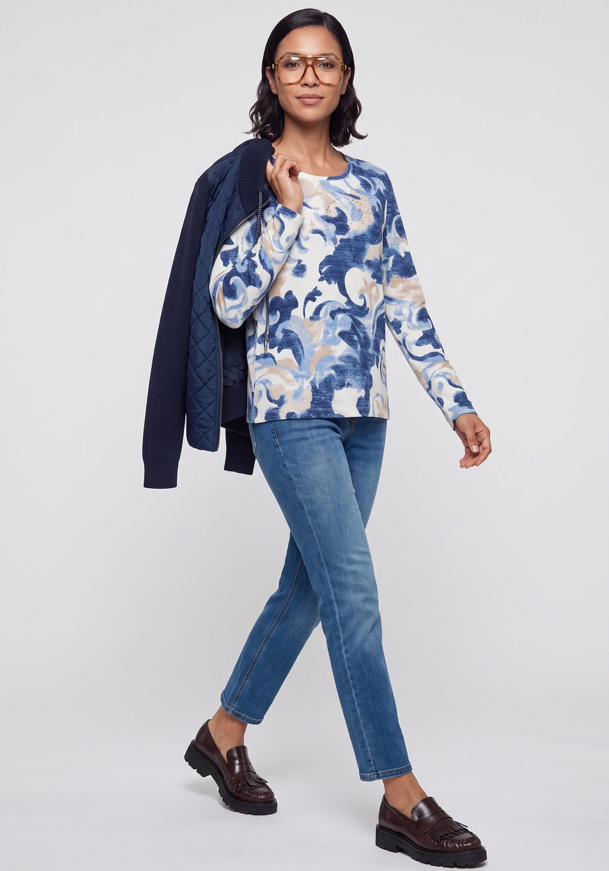 Embellished Baroque Swirl  T-Shirt