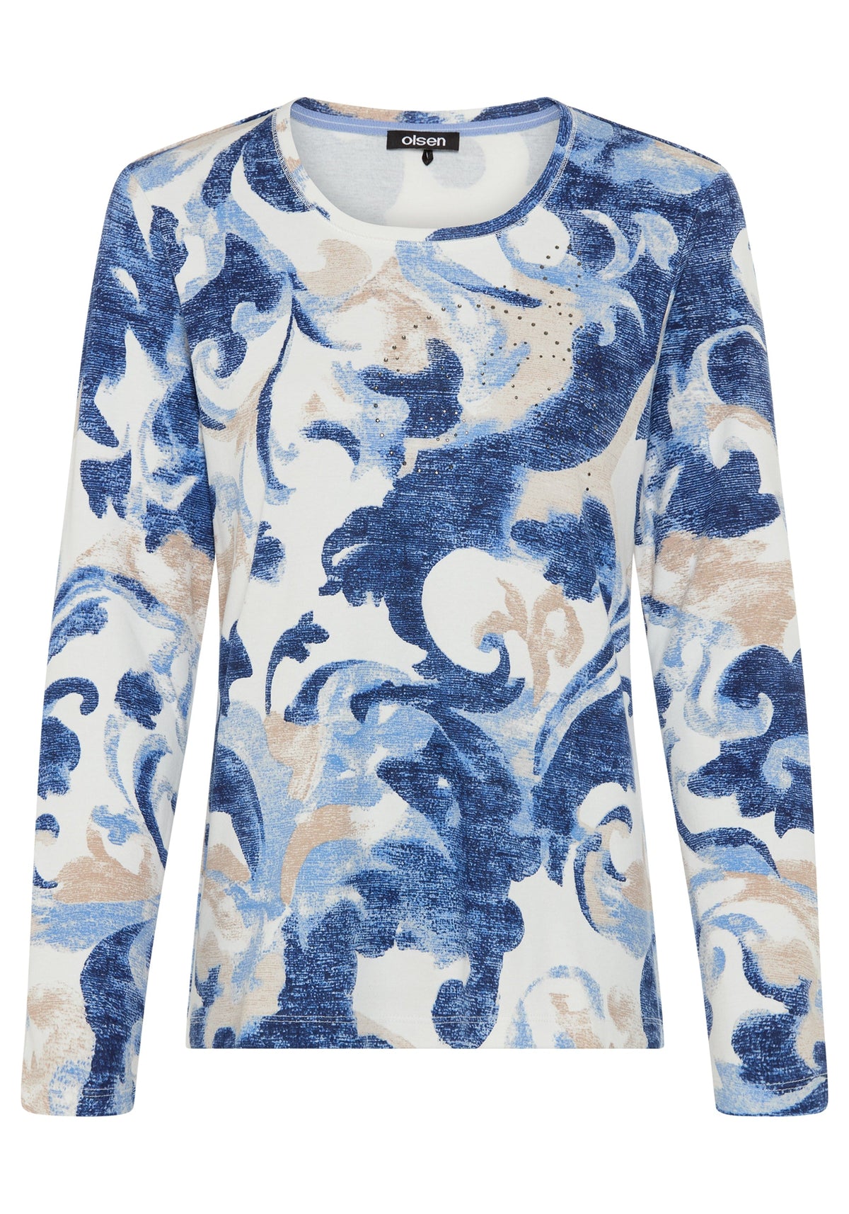 Embellished Baroque Swirl  T-Shirt