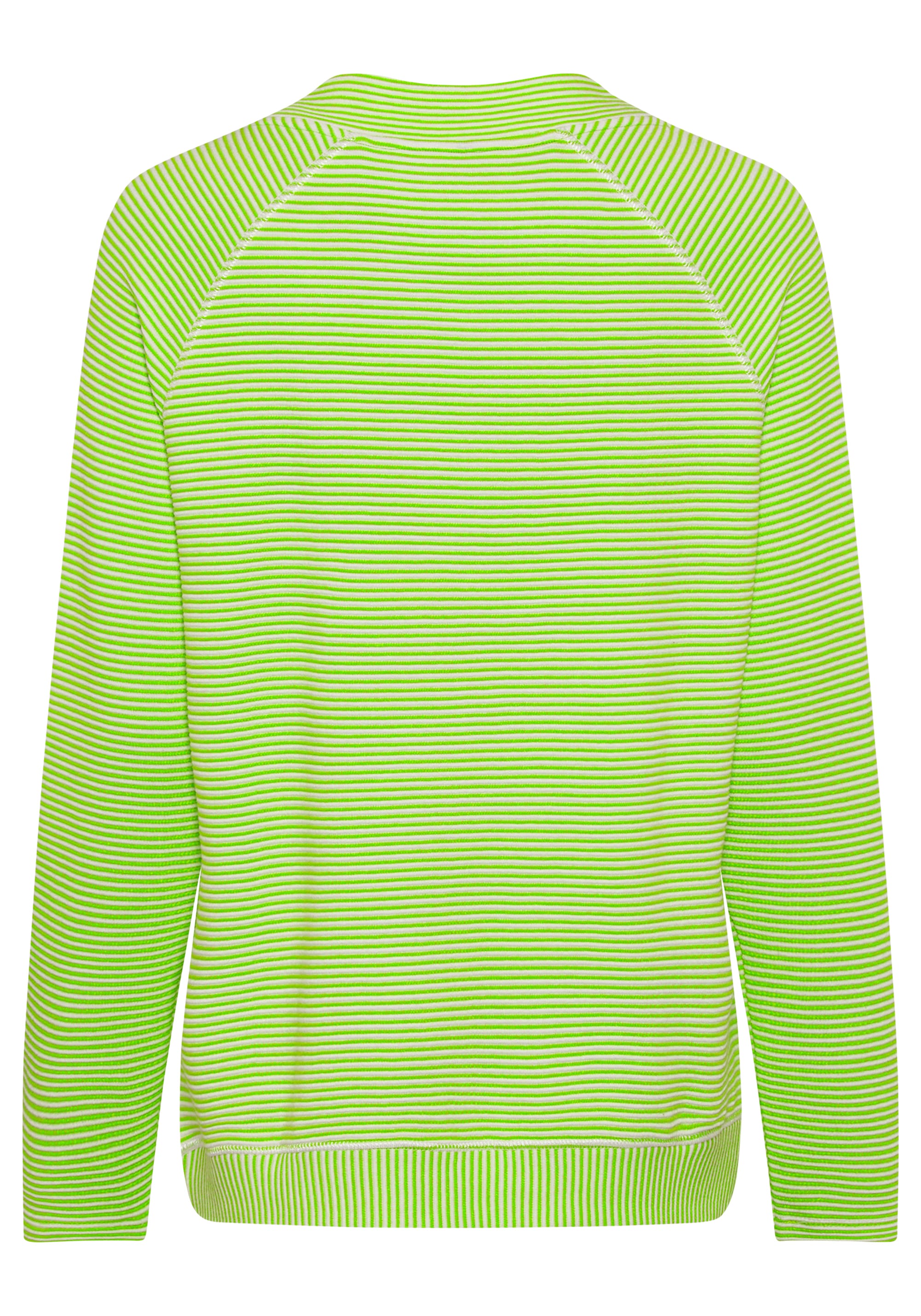 Long Sleeve Striped Ribbed Jersey Top - Olsen Fashion Canada